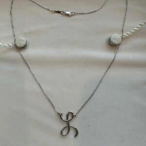 Sterling Silver “L” necklace